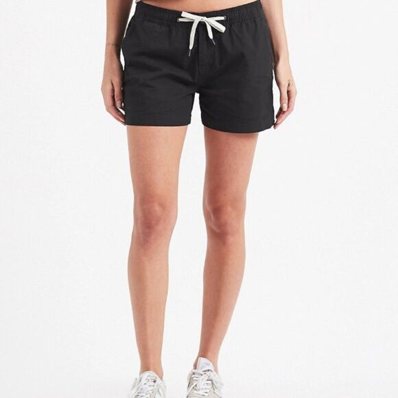 Vuori Women's Charcoal Ripstop Shorts DuraTerra Drawstring Athleisure Size XL - Picture 7 of 7